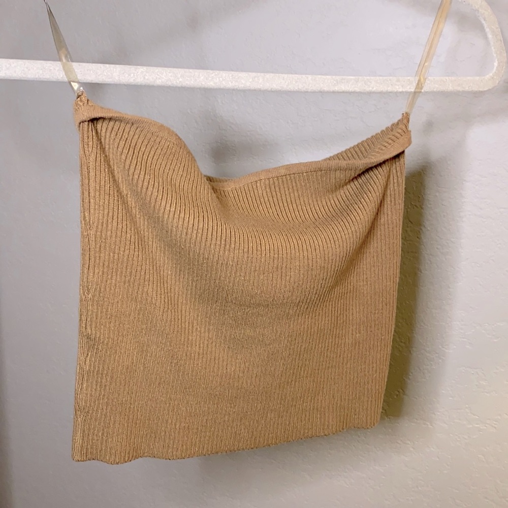 tan tube  top